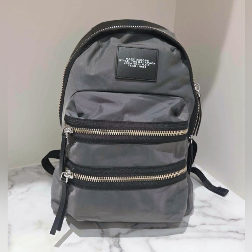 Marc Jacobs Nylon Large Gray Backpack